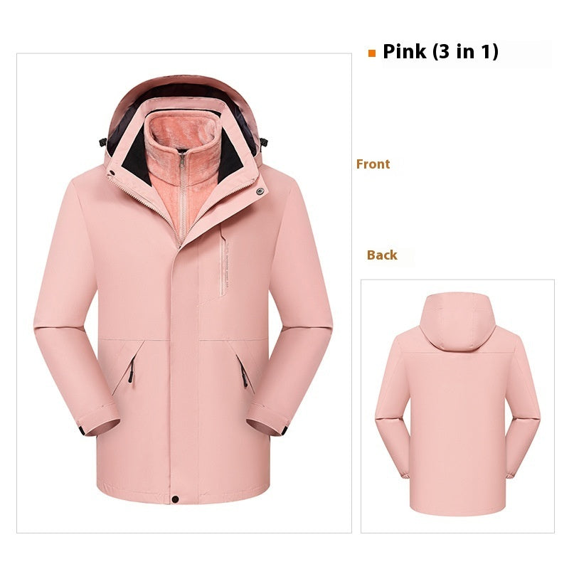 3-in-1 Waterproof Windproof Jacket