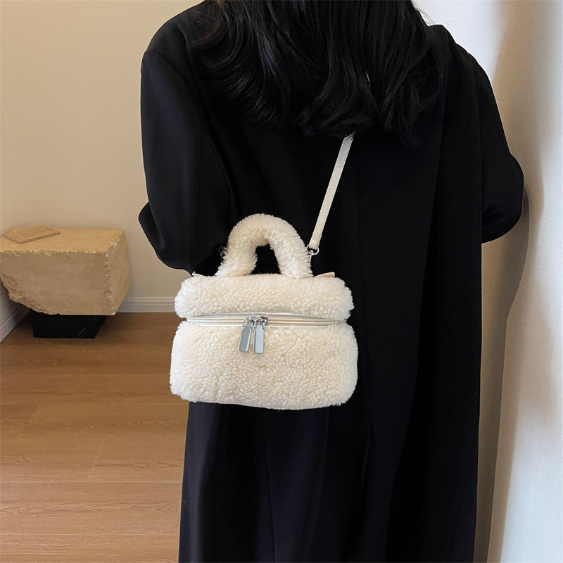 Fall Wool Tote Plush Lamb Bag