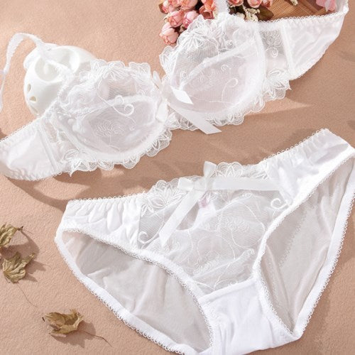 French Ultra-Thin Lingerie Bra & Panties Set