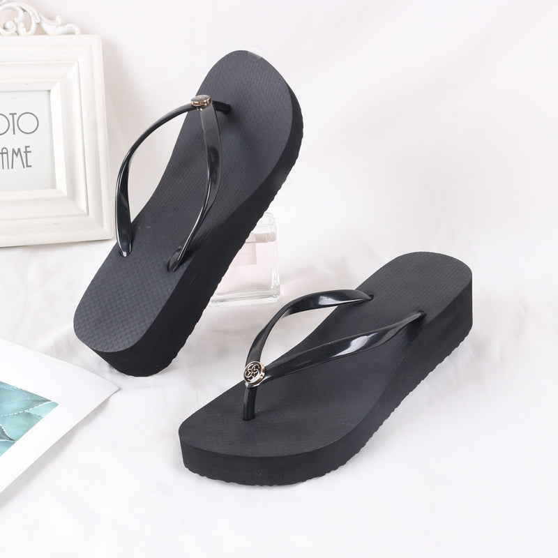 Natural Rubber Wedge Flip Flops