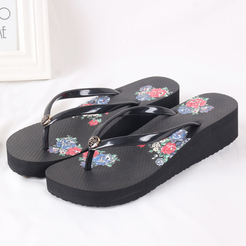 Natural Rubber Wedge Flip Flops