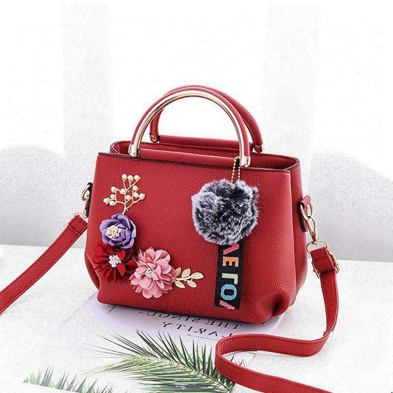 Tattoo Flower Shoulder Bag for Women