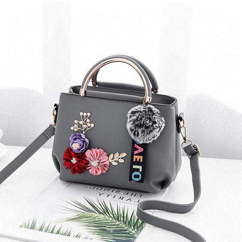 Tattoo Flower Shoulder Bag for Women