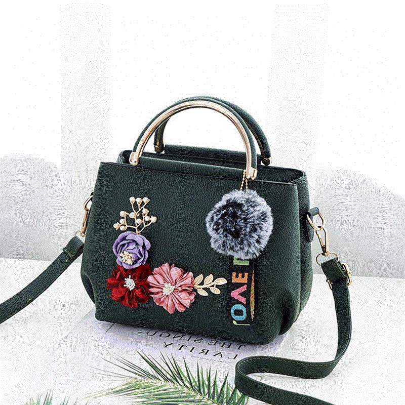 Tattoo Flower Shoulder Bag for Women