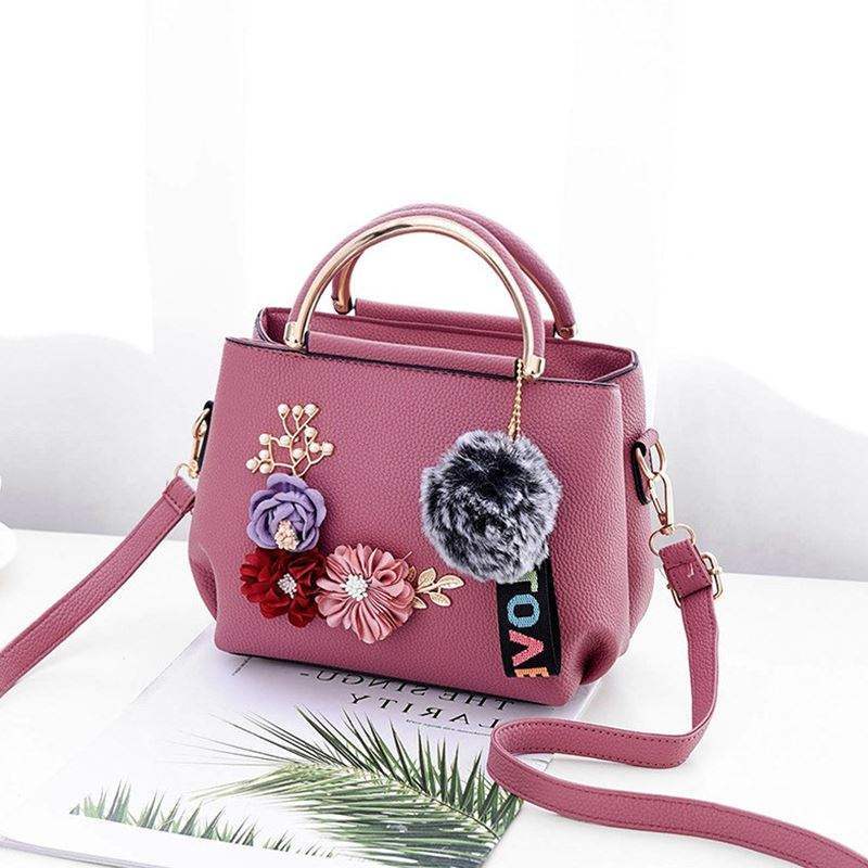 Tattoo Flower Shoulder Bag for Women