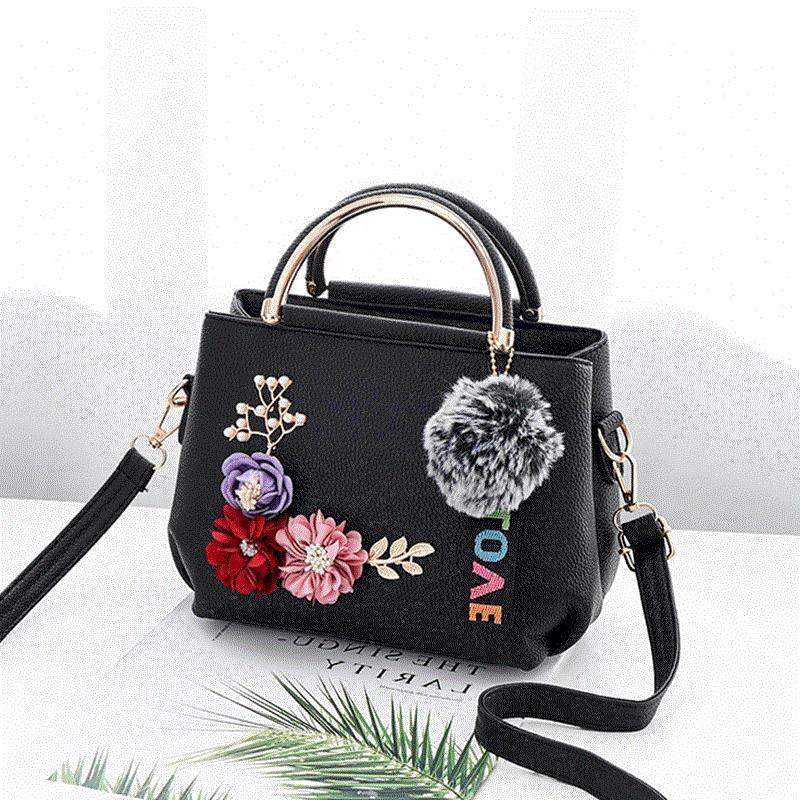 Tattoo Flower Shoulder Bag for Women