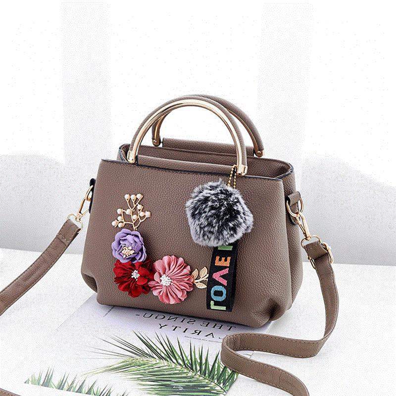 Tattoo Flower Shoulder Bag for Women