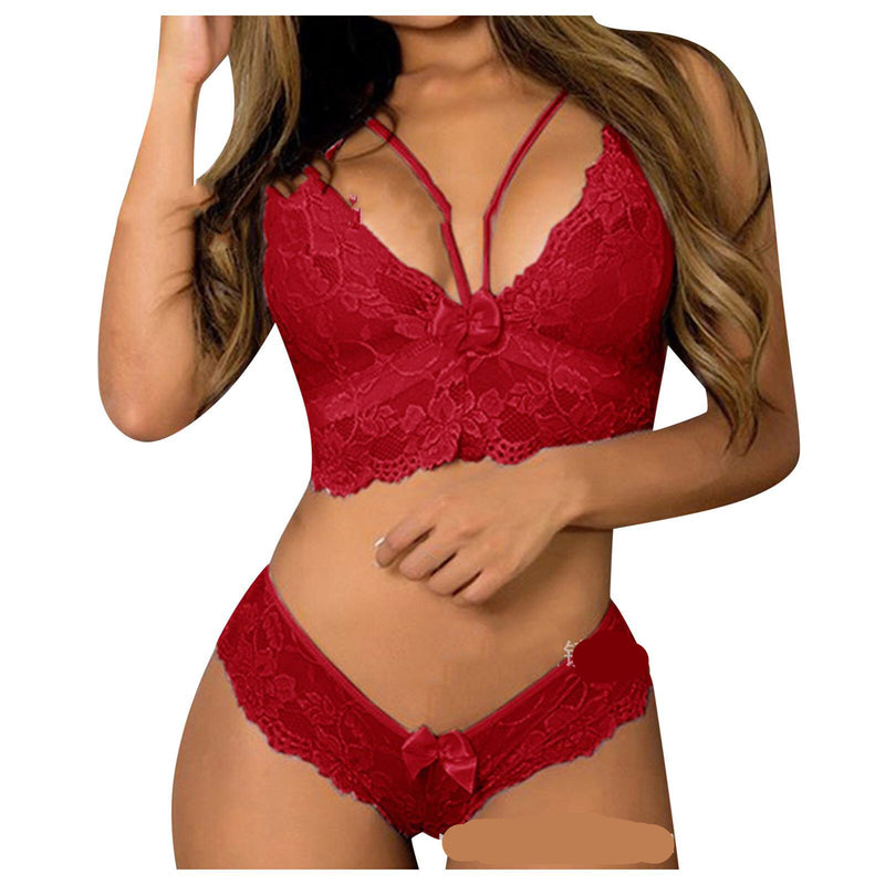 Plus Lingerie, Lace Bra, Two-Pc Set