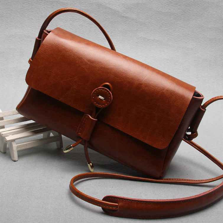 Korean Leather Retro Shoulder Bag