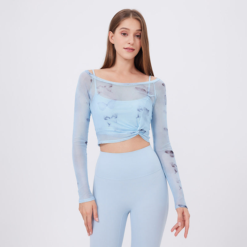 Two-Piece Long Sleeve Sports Set for Women