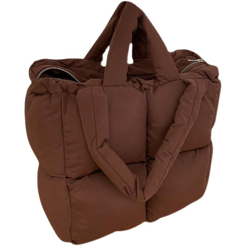 Cotton-Padded Jacket Bag - Large Capacity