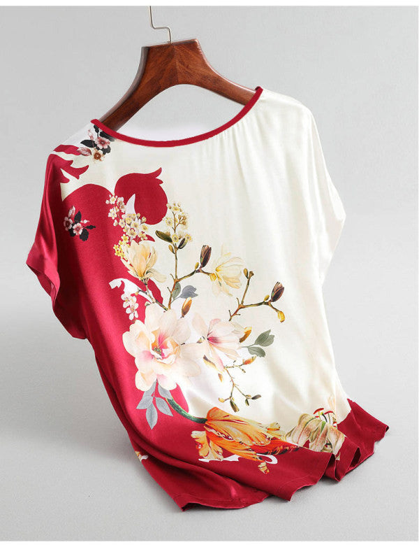 New Style Plus Size Short-Sleeved Blouse for Women