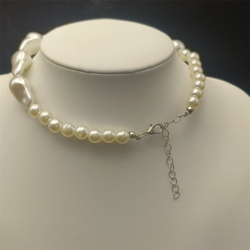 Stringed Pearl Necklace