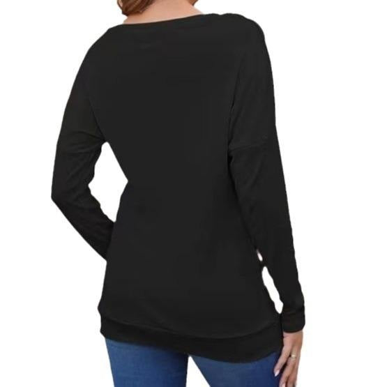 Spring Casual Long-Sleeve Loose T-Shirt