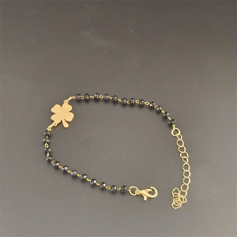 Cross Pendant Double-Layer Bracelet