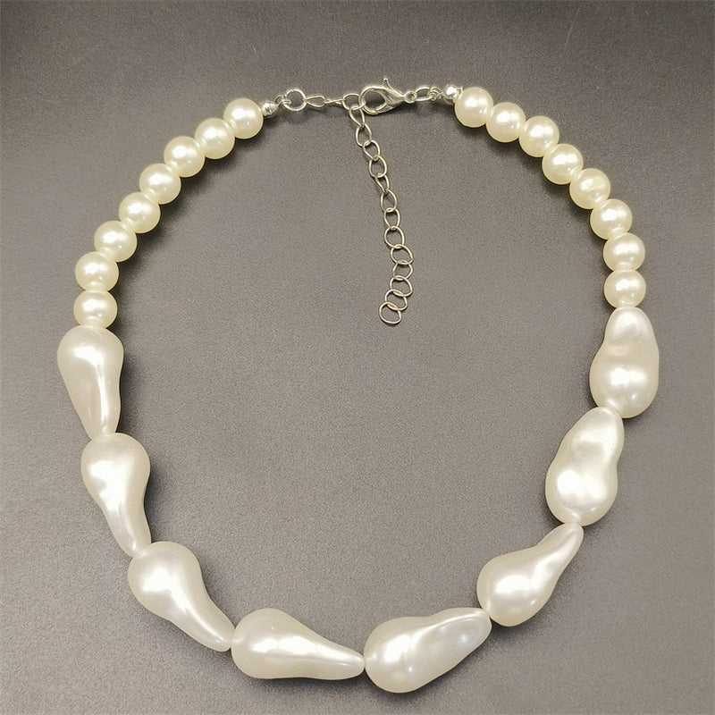 Stringed Pearl Necklace