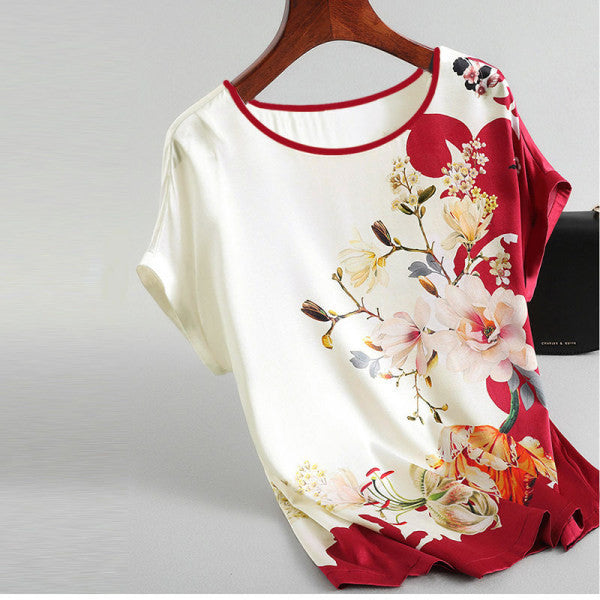 New Style Plus Size Short-Sleeved Blouse for Women