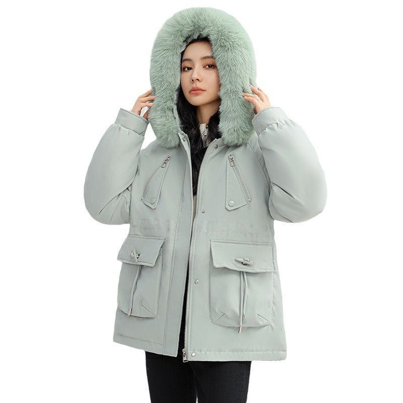 Horn Button Parka Women&