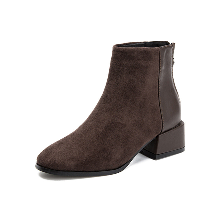 Retro Square Heel Chelsea Boots