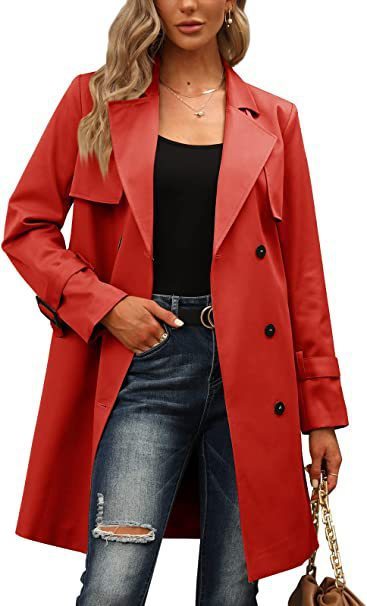 Double-Breasted Trench Coat