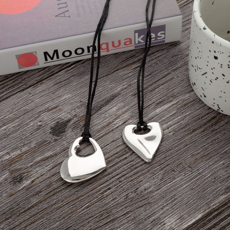 Letter Hollowed Heart Shape Necklace Design