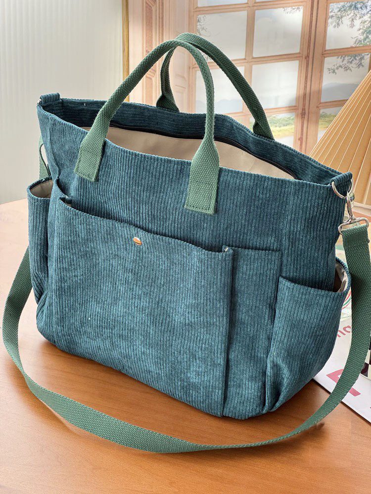 Thick Corduroy Shoulder Bag