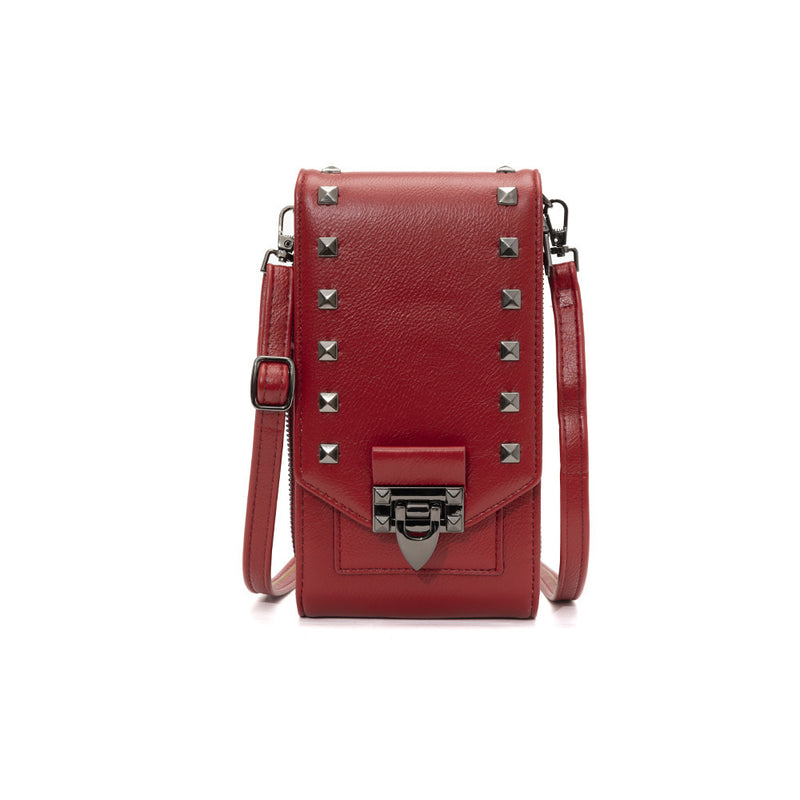 Rivet Design Crossbody Bag for Women