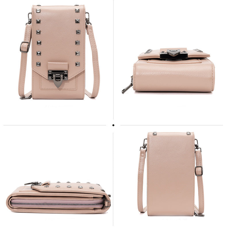 Rivet Design Crossbody Bag for Women