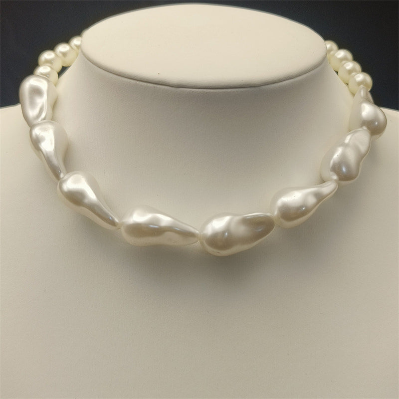 Stringed Pearl Necklace