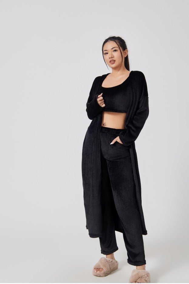 3-Piece Cozy Pajama Lounge Set - Women&