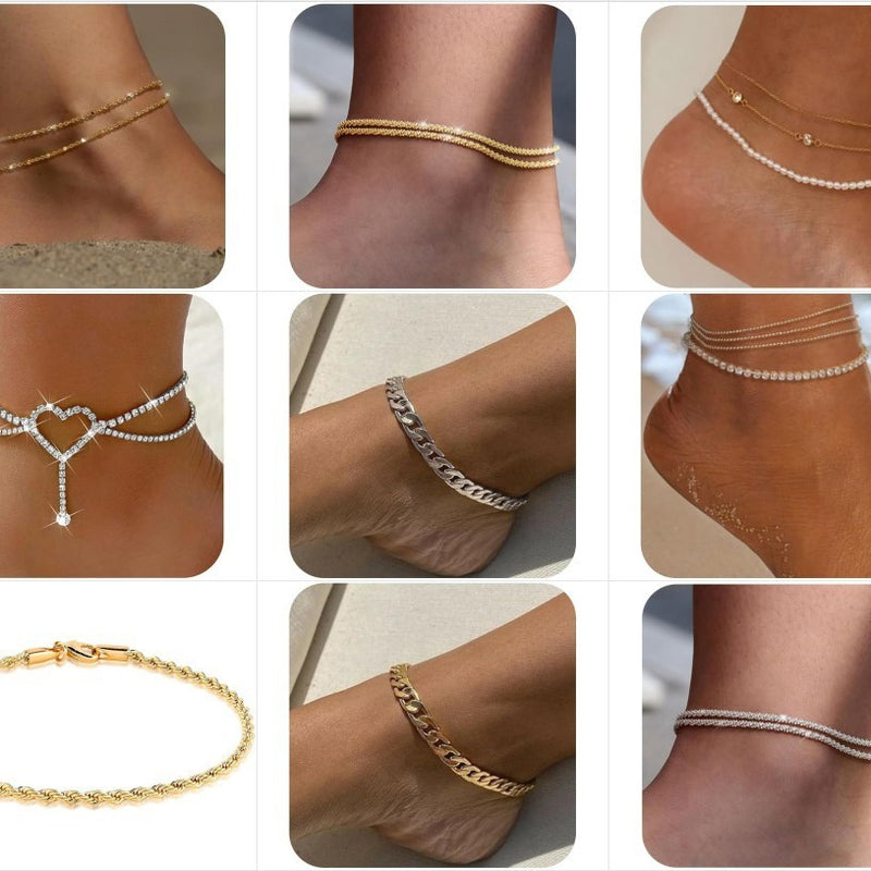 Classic Double Layer Minimalist Beach Anklet