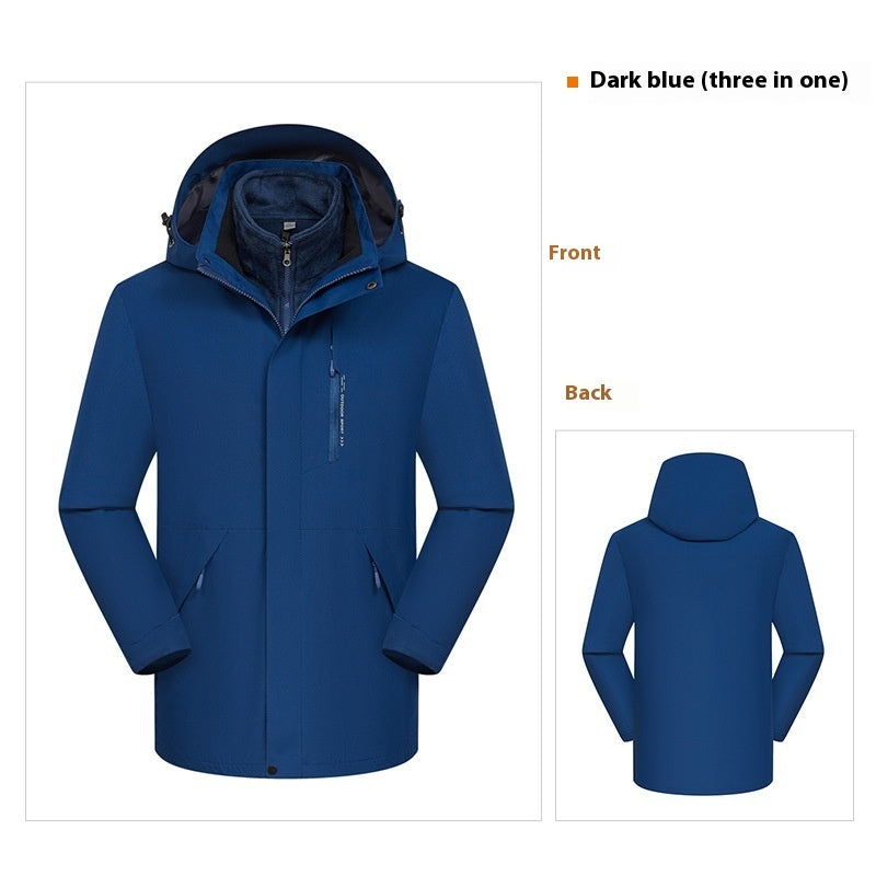 3-in-1 Waterproof Windproof Jacket