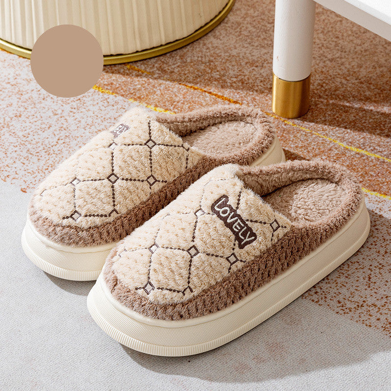 Thick-Soled Non-Slip Fluffy Slippers