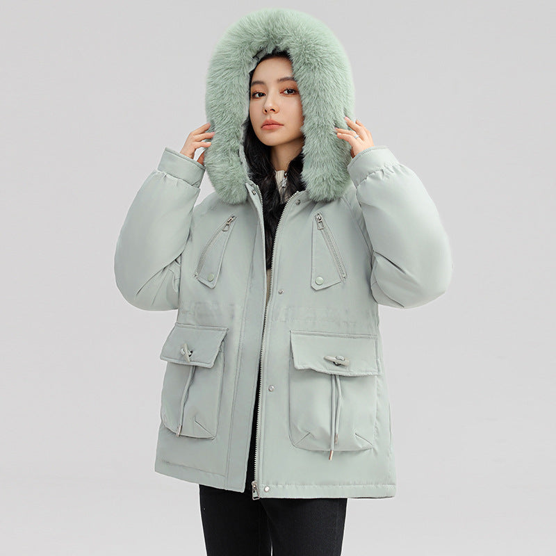 Horn Button Parka Women&