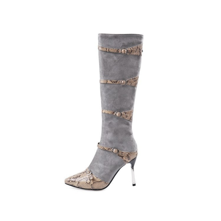 Knee-High High Heel Boots for Women