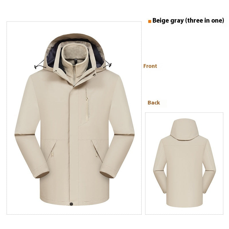 3-in-1 Waterproof Windproof Jacket