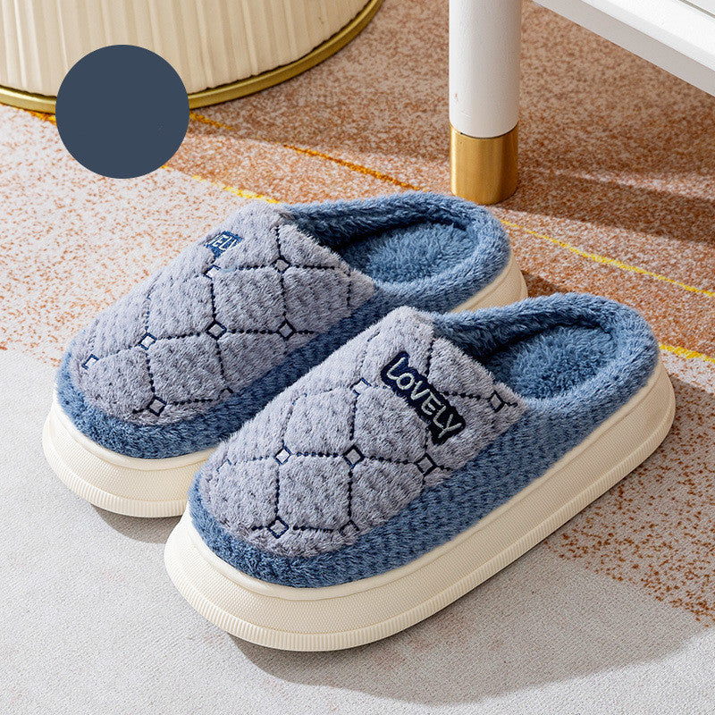 Thick-Soled Non-Slip Fluffy Slippers