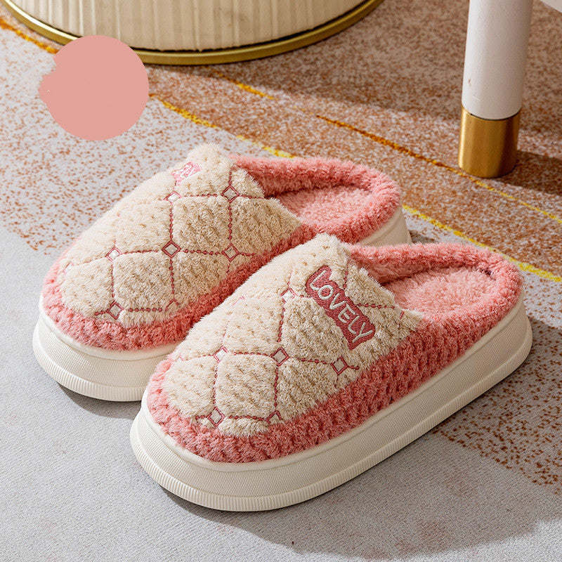 Thick-Soled Non-Slip Fluffy Slippers