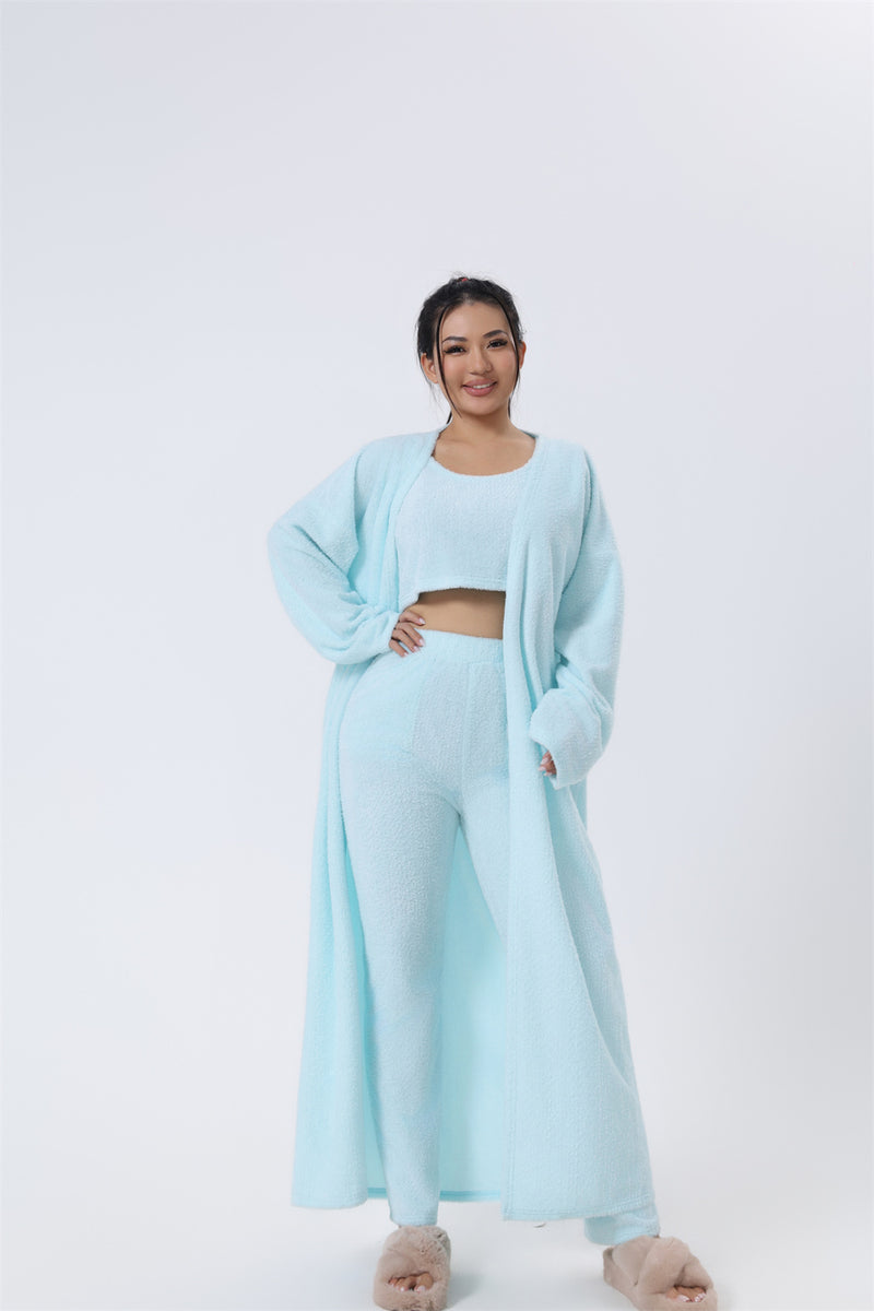 3-Piece Cozy Pajama Lounge Set - Women&