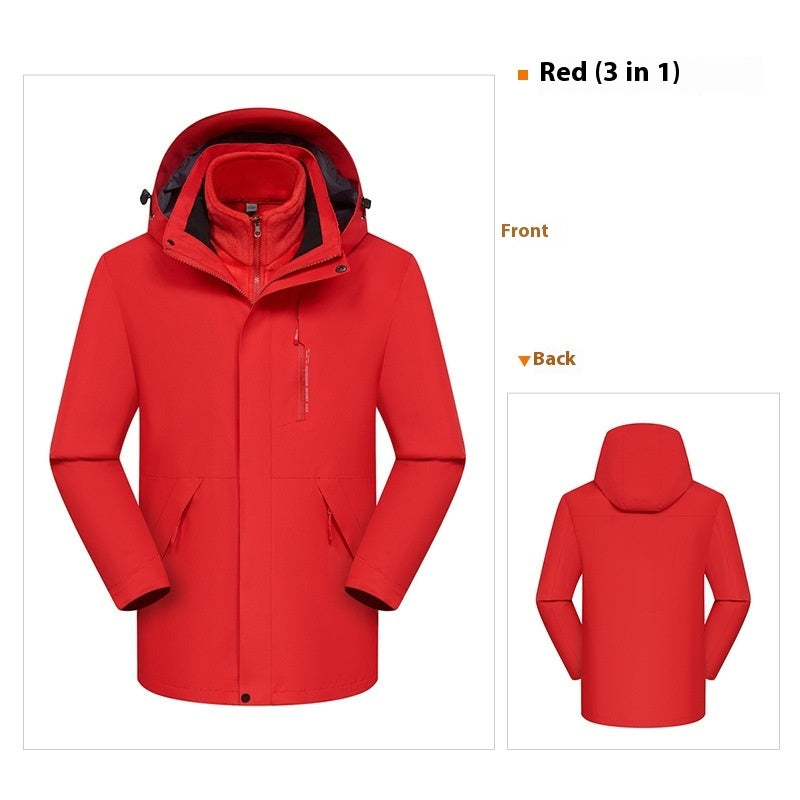 3-in-1 Waterproof Windproof Jacket