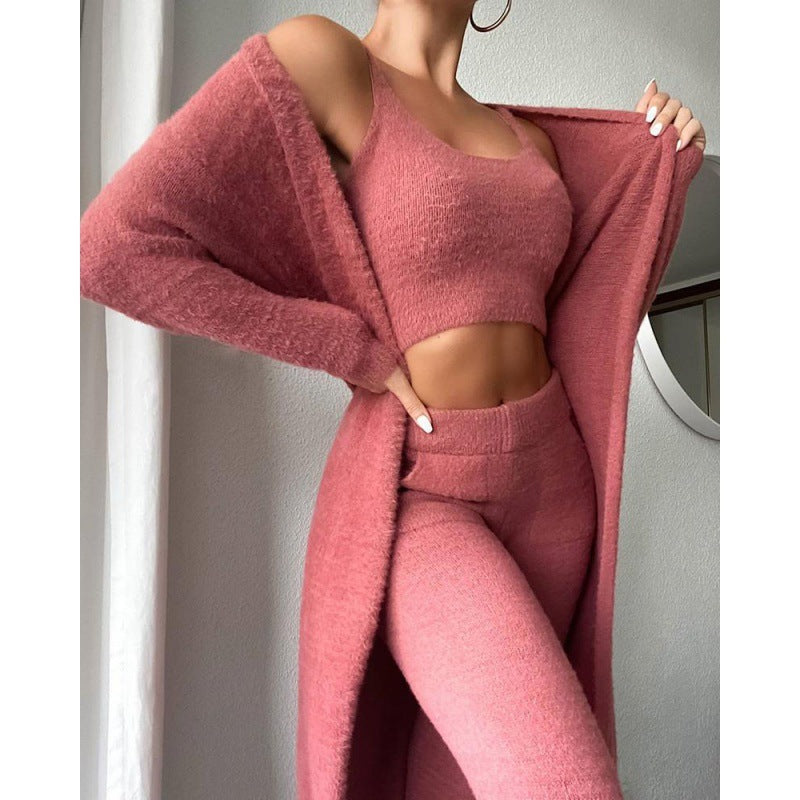 3-Piece Cozy Pajama Lounge Set - Women&