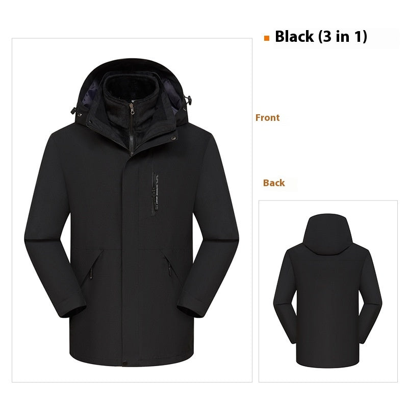 3-in-1 Waterproof Windproof Jacket