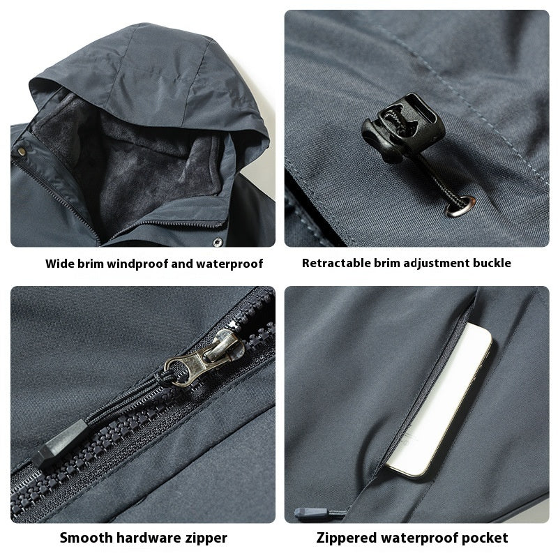 3-in-1 Waterproof Windproof Jacket