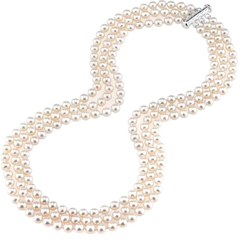 Retro Chinese Twin Pearl Necklace