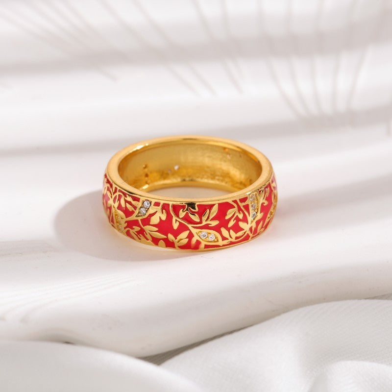 Oil Ring Simple Pattern Couple&