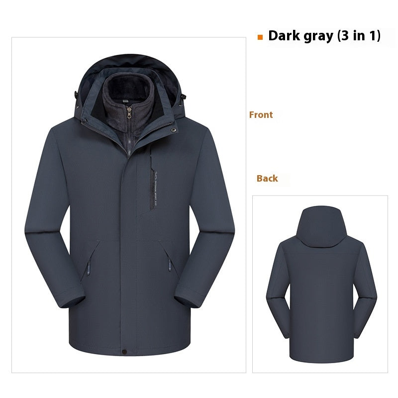 3-in-1 Waterproof Windproof Jacket